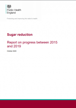 Sugar reduction: Progress between 2015 and 2019